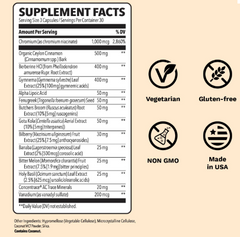 Lifeseasons Glucose Stabili-T Extra Strength with Berberine *NEW* 90 Capsules (USA)