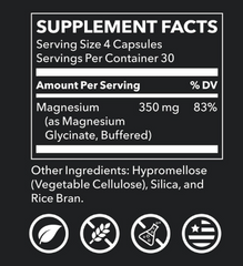 Lifeseasons Magnesium Glycinate - 350 mg 120 Capsules (USA)