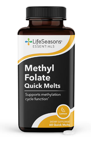 Lifeseasons Methyl Folate Quick Melts 1,660 mcg DFE 60 Capsules (USA)